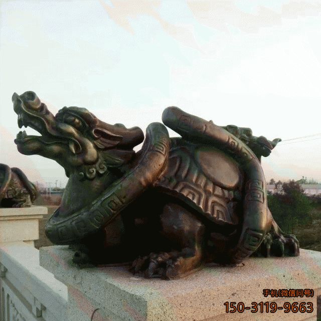 鑄銅龍龜?shù)袼躝城市裝飾景觀(guān)動(dòng)物