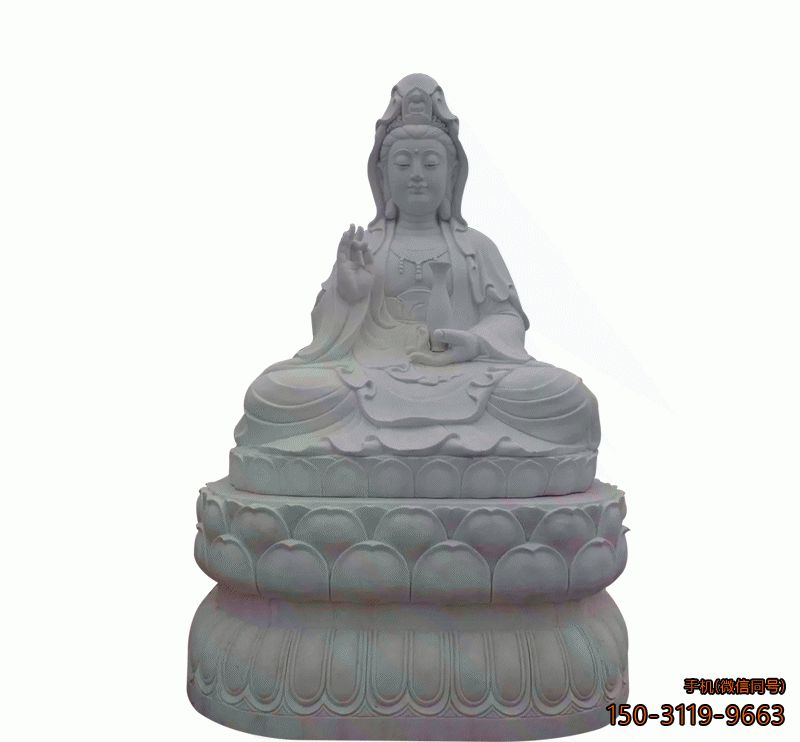 漢白玉觀音像_寺廟宗祠觀音菩薩佛像