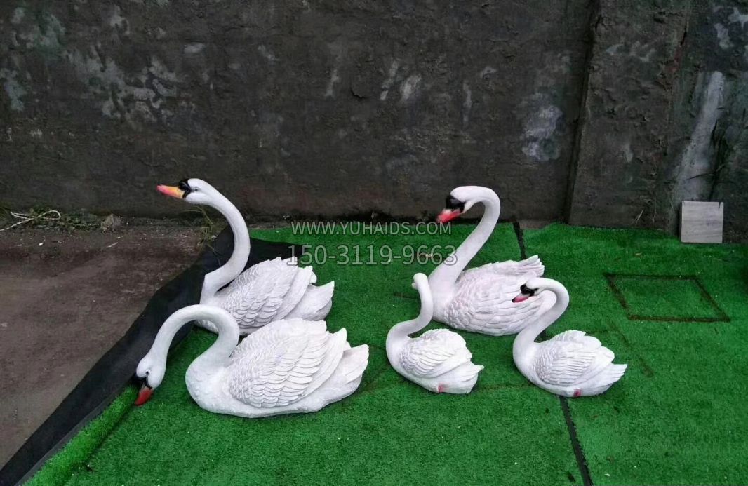 石雕公園天鵝動(dòng)物雕塑 石雕公園天鵝動(dòng)物雕塑
