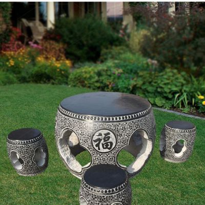 影響青石福字浮雕圓形石桌凳報價的因素有哪些?