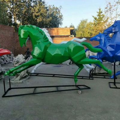 玻璃鋼幾何戶外園林景觀動物擺件