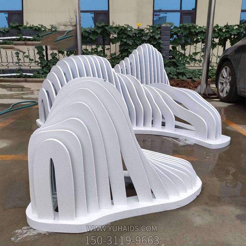 戶(hù)外公園不銹鋼抽象假山園林景觀小品雕塑