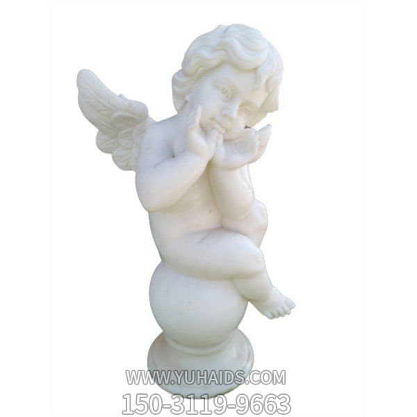 西方小天使漢白玉石雕像雕塑
