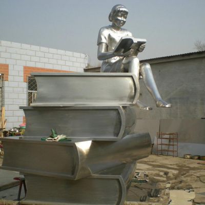 酒店會所鏡面設計 景觀擺件大型不銹鋼鏤空抽象雕塑  