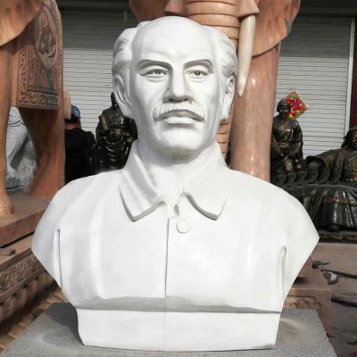 漢白玉胸像校園世界名人著名醫生白求恩雕塑