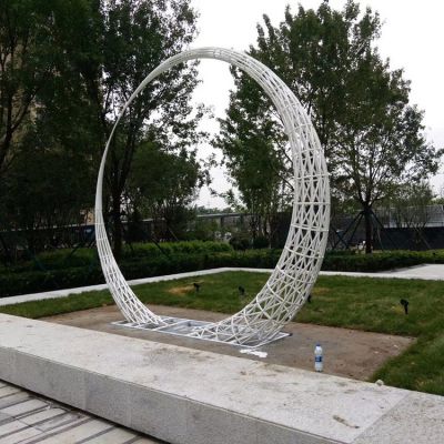 不銹鋼鏤空拉絲戶(hù)外廣場(chǎng)公園景觀圓環(huán)