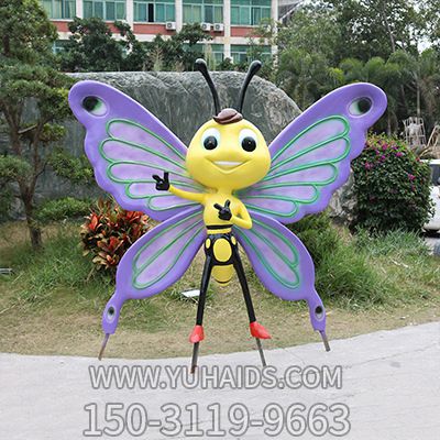 玻璃鋼創(chuàng)意城市蝴蝶雕塑