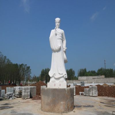 園林廣場(chǎng)大理石石雕古代名人景觀