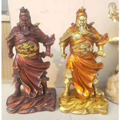 家用銅雕供奉武財神關公關羽雕塑