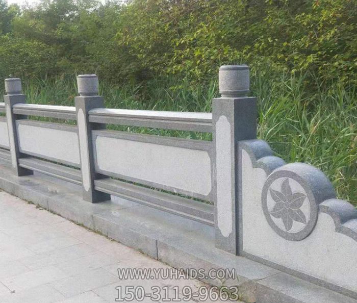 景區路邊裝飾簡易欄板大理石雕塑