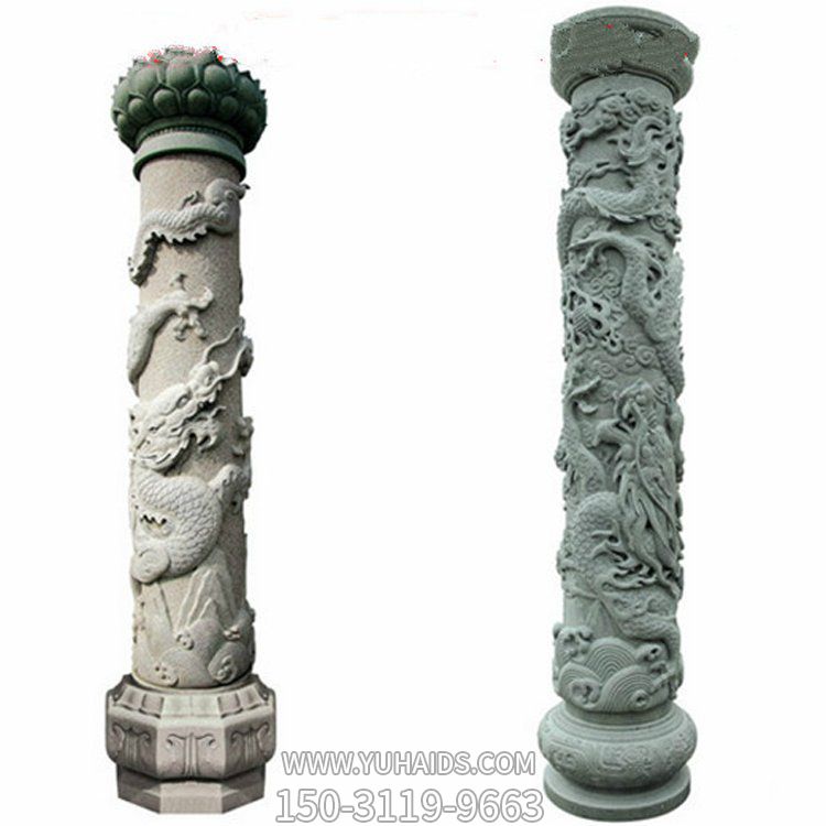 大理石石雕戶(hù)外園林景觀文化柱雕塑