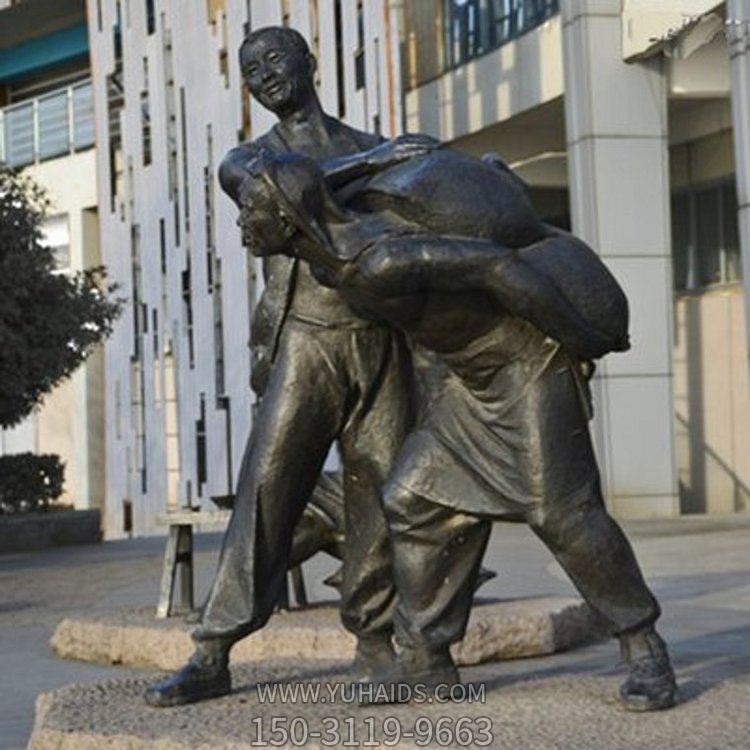 景區街道景觀玻璃鋼仿銅主題性小品雕像雕塑