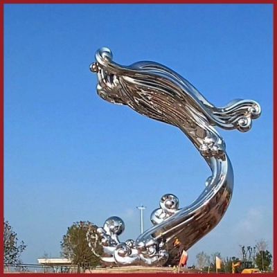 戶外廣場大型不銹鋼抽象園林景觀擺件