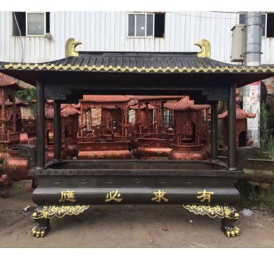 寺廟大型銅雕香爐雕塑