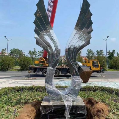 翅膀，不銹鋼景觀