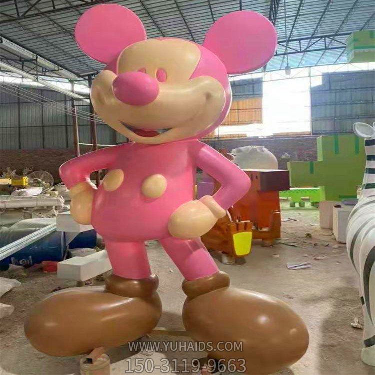 玻璃鋼卡通商場(chǎng)美陳擺件米老鼠雕塑