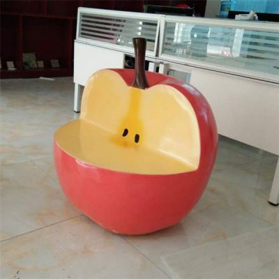 玻璃鋼 公園商場(chǎng)幼兒園卡通水果座椅雕塑