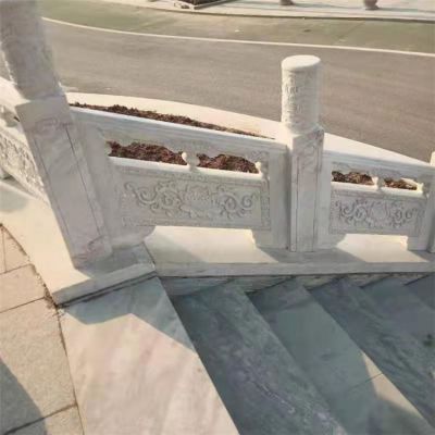 戶(hù)外河道大理石砂石浮雕圍欄雕塑