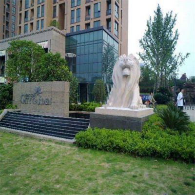 小區校園擺放砂巖動物景觀雕塑