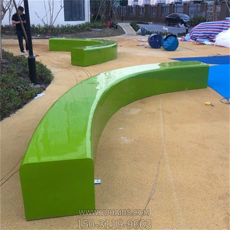 商場(chǎng)游樂園公園不銹鋼彩繪戶外座椅雕塑