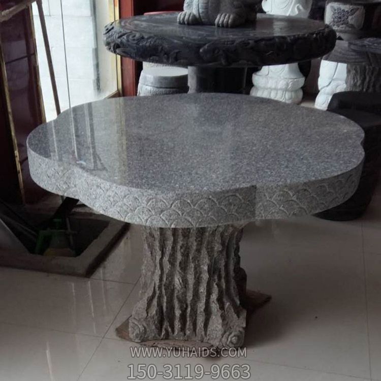 公園青石石雕戶(hù)外園林裝飾品擺件桌椅板凳雕塑