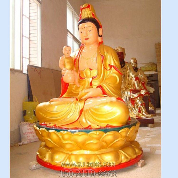 寺廟大型純金打造滴水觀(guān)音雕塑