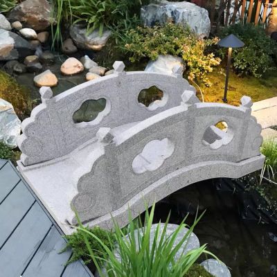 花崗巖石雕小橋，園林造景流水橋