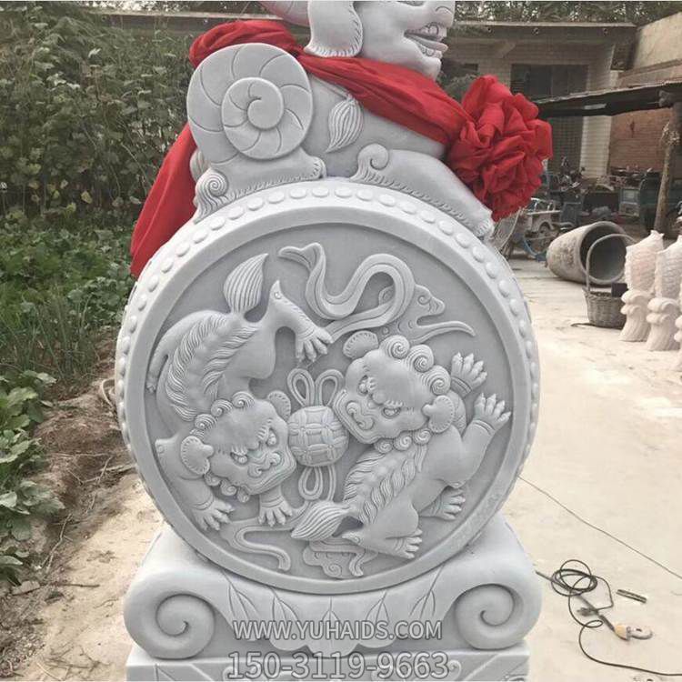 門(mén)口鎮(zhèn)宅吉祥石鼓墩裝飾雕刻擺件雕塑