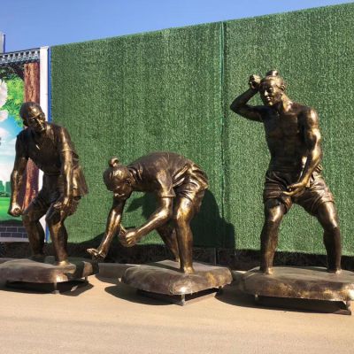 插秧，玻璃鋼仿銅民俗生活勞動(dòng)人物雕塑