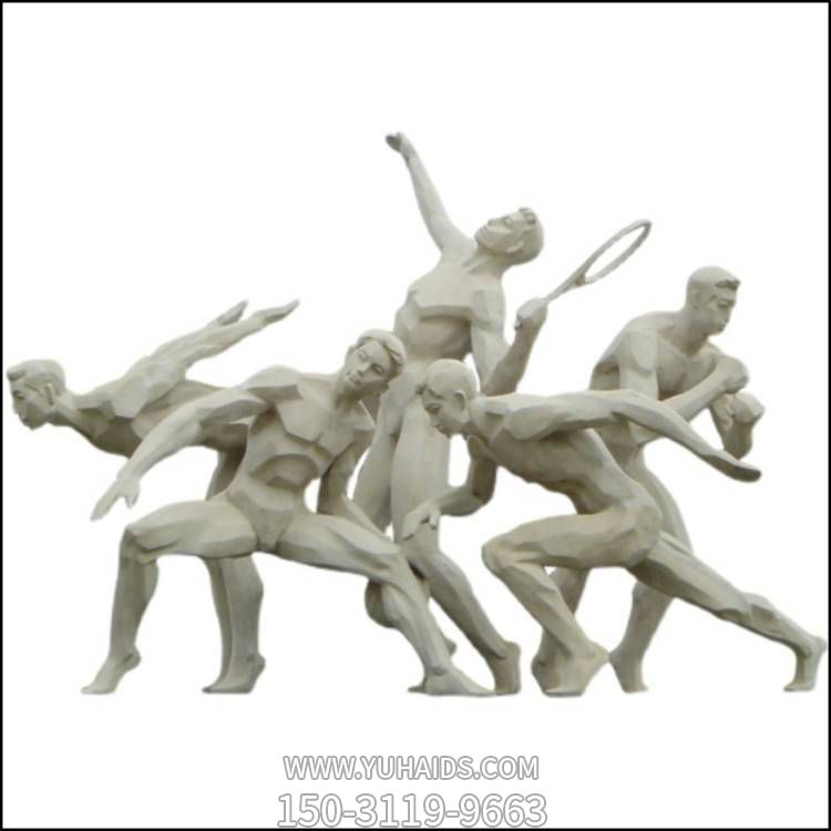 體育館創意運動競技人物景觀雕塑