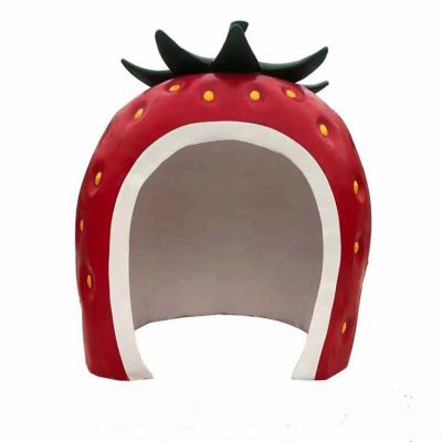 草莓房子，玻璃鋼卡通房屋