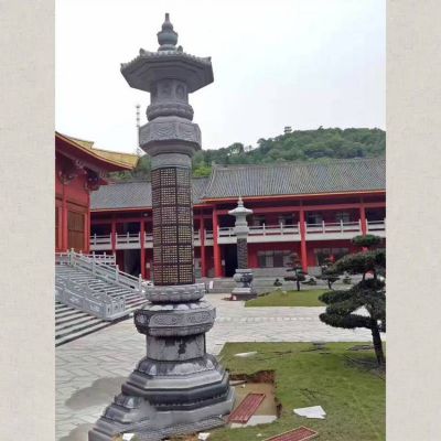 石雕經幢，寺廟青石經幢