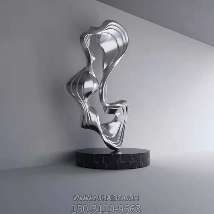 不銹鋼抽象異性景觀標志擺件雕塑
