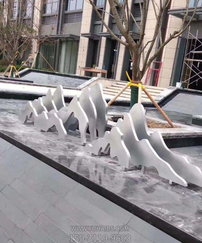 小區不銹鋼假山景觀雕塑 小區不銹鋼假山景觀雕塑