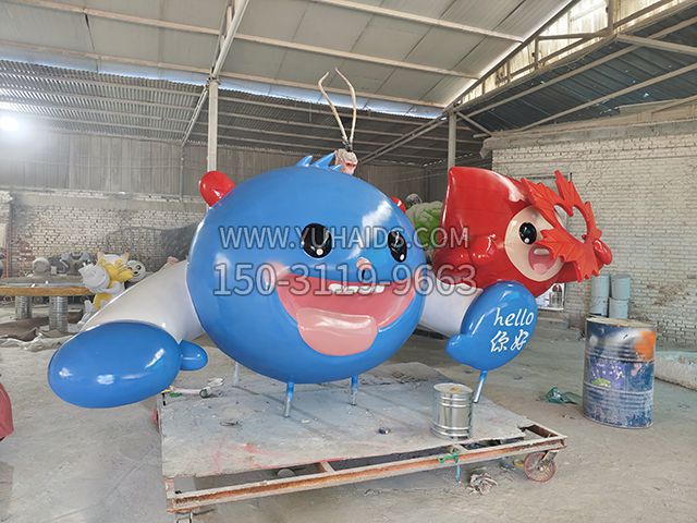 玻璃鋼卡通門頭大型雕塑