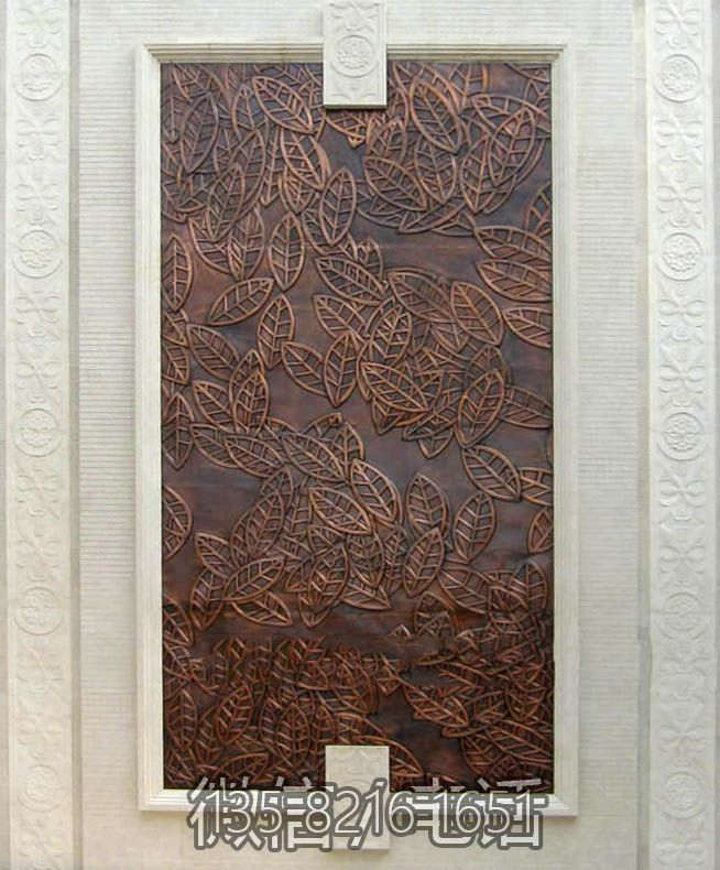 樹葉造型浮雕壁畫