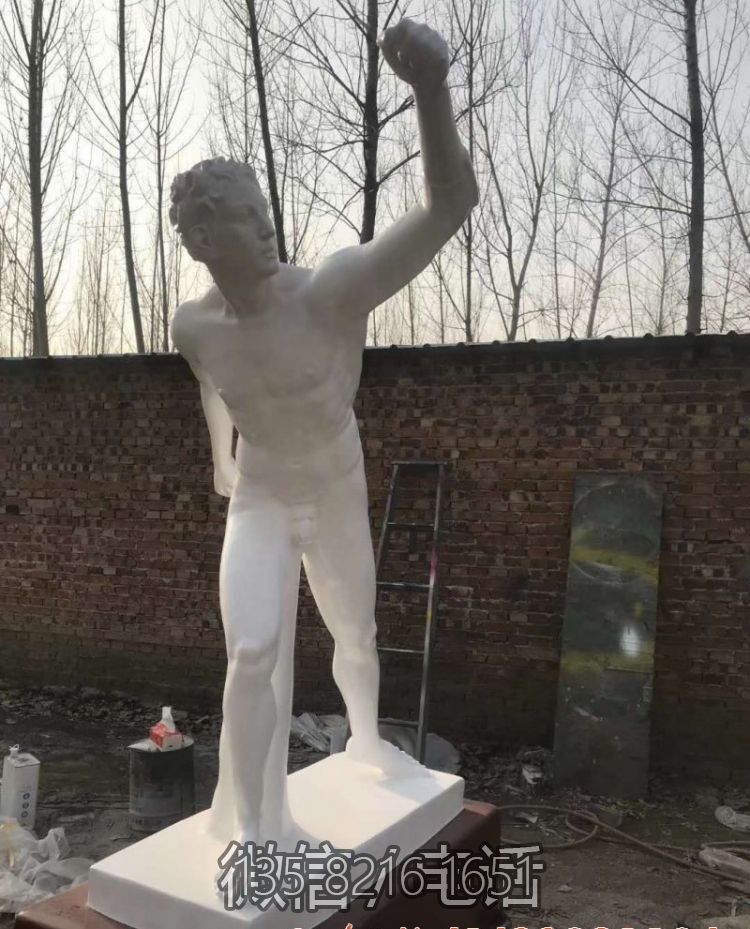 景區廣場漢白玉石雕西方名人大衛雕塑