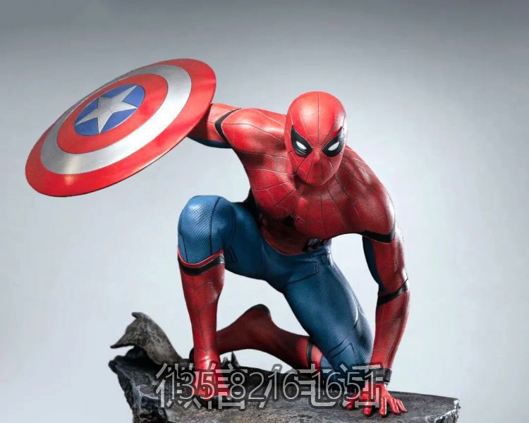 玻璃鋼樹脂復仇者聯盟電影人物擺件蜘蛛俠雕塑