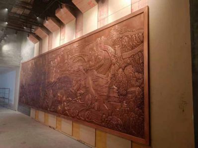 南水北調(diào)紫銅浮雕壁畫(huà)