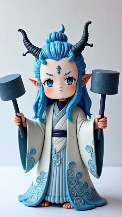 Q版卡通敖丙雕塑