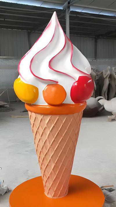 冰淇淋筒玻璃鋼仿真雕塑擺件