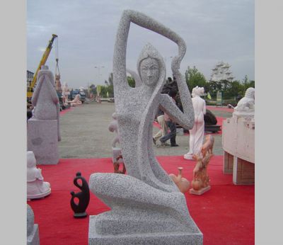 戶外園林景觀裝飾擺件大理石石雕抽象人物美女雕塑