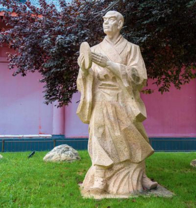 僧一行石雕名僧雕塑