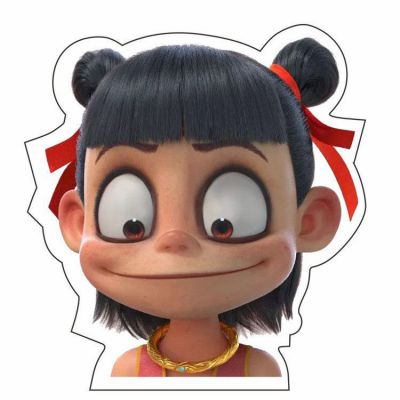 網紅魔童降世哪吒雕塑，樹脂玻璃鋼卡通人物雕塑