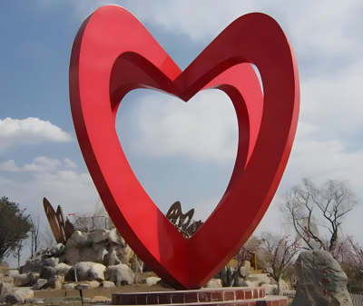 不銹鋼愛心雕塑