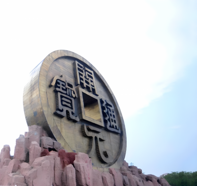 開元通寶 大型鍛銅銅錢雕塑