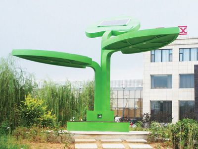 不銹鋼發光樹葉樹形亭子