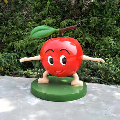 卡通蘋果雕塑