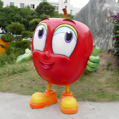 卡通蘋果雕塑